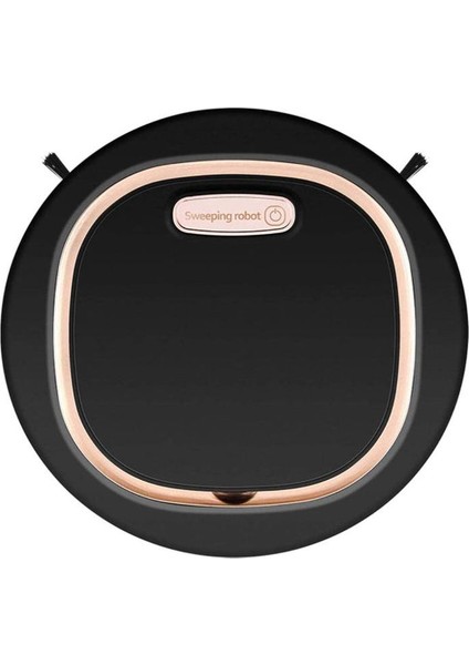 Kablosuz Elektrikli Süpürge Robotu 3 In 1 Süpürme Paspas Ev Temizlik Robotu Zemin Halı Süpürgesi Toz Toplayıcı, Siyah (Yurt Dışından)