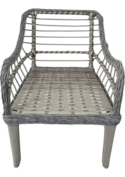 Kaş 2+1+1+Sehpa Bahçe Balkon Mobilyası,Gri Rattan/Bej Kumaş indirimleri