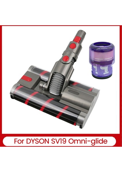 Dyson Omni-Glide SV19 Elektrikli Süpürge Yedek Parçaları Yumuşak Silindir Temizleme Başlığı Çift Silindir Fırça ve Filtre (Yurt Dışından)
