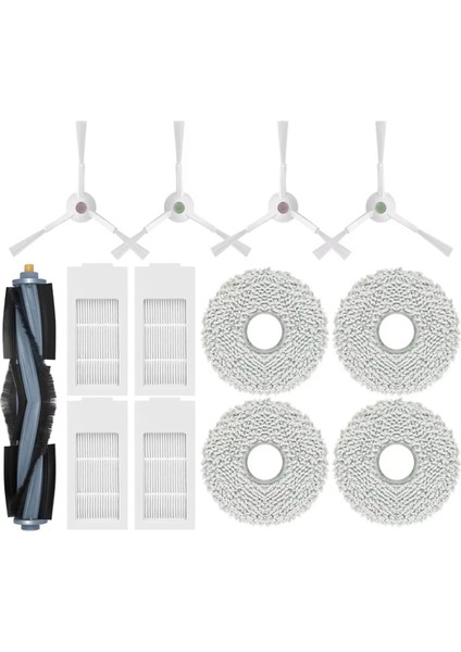 Yeedi Floor 3 Istasyonlu Robot Süpürge Yedek Parça Aksesuarları Ana Yan Fırça Paspas Bezi Bezi (Yurt Dışından)