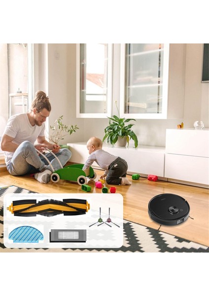 Ecovacs Deebot T8, T8+, T8 Aıvı, T8MAX, N8, N8+, N8 Pro, N8 Pro+, T9, T9+ 950 920 Ana Yan Fırça Filtreli Paspaslar Için (Yurt Dışından) modelleri