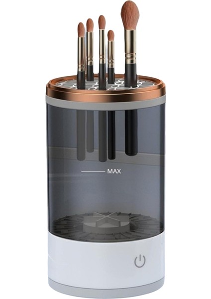 USB Fişli Taşınabilir Elektrikli Makyaj Fırçası Temizleyici Kauçuk Makyaj Makinesi Hızlı Temizleyici Temizleme Fırçası Yaka Brus A (Yurt Dışından)