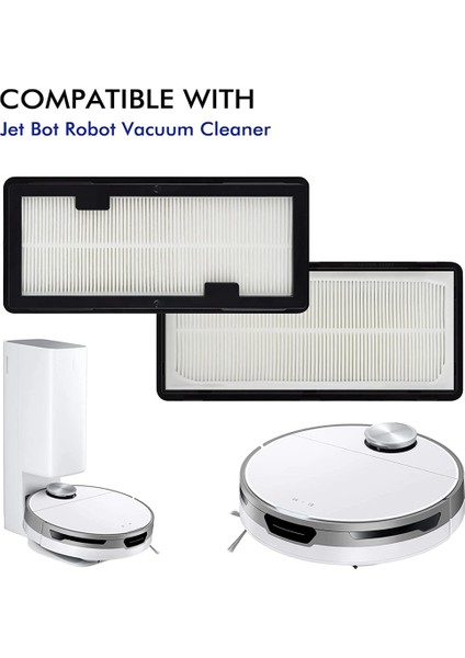 Samsung Jet Bot Aı+ ve Jet Bot+ Elektrikli Süpürgeler Için 6 Adet Yıkanabilir Yedek Hepa Filtreler, VR30T85513W/AA Robot Için Uygun (Yurt Dışından) modelleri