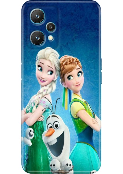 Oneplus 9 Pro Kılıf Baskılı Resimli Desenli Silikon Elsa Anna Olaf
