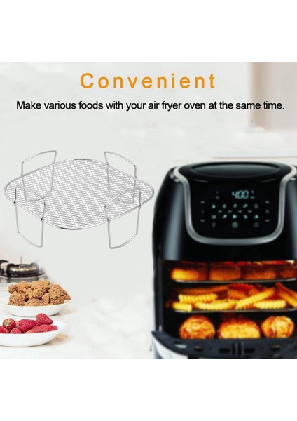 Adet Airfryer Aksesuarları Vapur Izgara Çok Fonksiyonlu Boşaltma Rafı Patates Rafı Meyve ve Sebze Kurutma Rafı (Yurt Dışından) modelleri