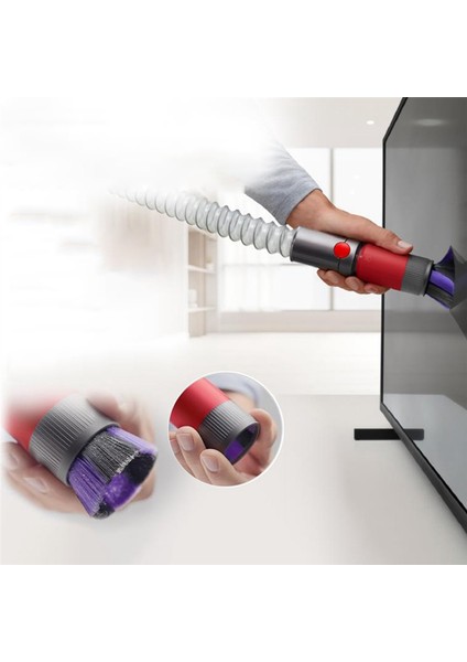 Dyson V7 V8 V10 V11 V12 V15 Traceless Toz Fırçası Başlığı Uzatma Hortumu Seti Elektrikli Süpürge Emiş Başlığı Aksesuarları (Yurt Dışından) fiyatları