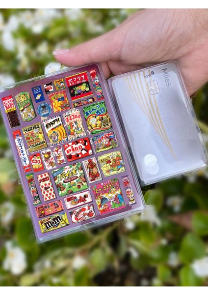 Şekerleme Desenli Universal Şeffaf Pasaport Kılıfı Model Tüm Ülke Pasaportlarına Uygun