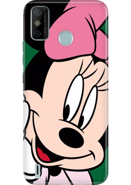 Tecno Spark 6 Go Uyumlu Kılıf Resimli Desenli Silikon Minnie Smile