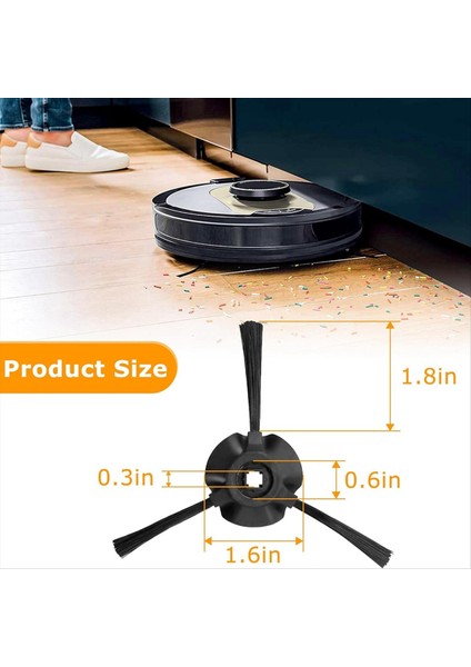 Shark Matrix Robot Süpürge Için 8'li Yedek Yan Fırça Paketi (Yurt Dışından) fırsatları