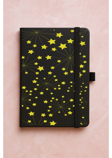 Promosyon Tarihsiz Premium Termo Defter Desenli 192 Yaprak - Stars