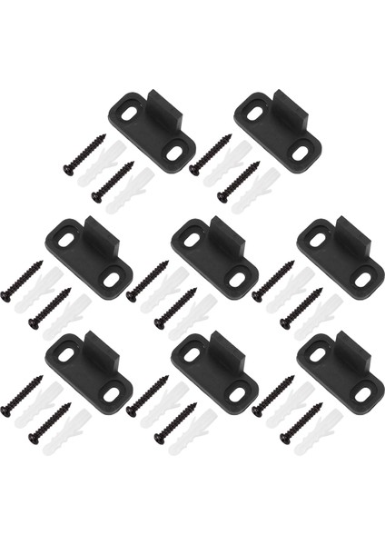 8 Adet Sürgülü Ahır Kapı Zemin Kılavuzları Dolap Kapı Kılavuzları Donanım Plastik Basit Zemin Duvarı Monte Alt Pist Kılavuzu (Yurt Dışından)