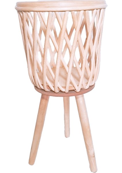 Rattan Bitki Standı Bacaklar Dokuma Rattan -Planter Iç Mekan Kullanımı Için Stand -Tall Rattan Ekici Sepet Ev Dekoru (Yurt Dışından)