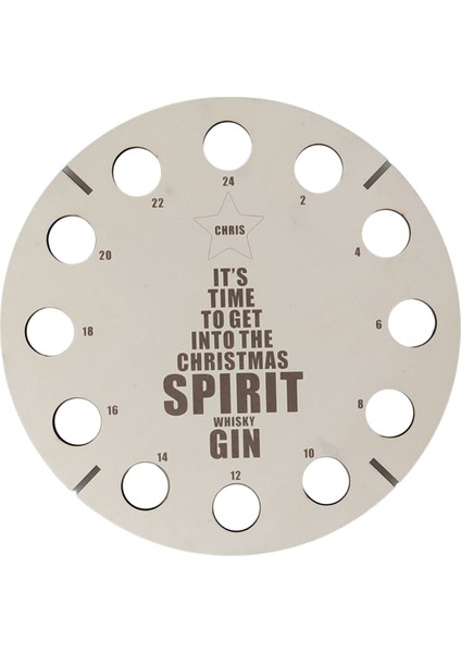 Noel Takvimi Ahşap Noel Ağaç Şişesi Raf Bira Rafı Noel Geri Sayım Noel Ağaç Şişe Rafı (Yurt Dışından)