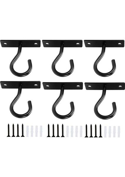 Asma Bitki Için Tavan Kancaları, Kapalı ve Açık Bitki Kapları Için Askı, Ekiciler Için Duvar Kancası 6 Adet (Yurt Dışından)