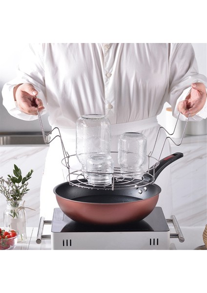 7pcs Seti Konserve Alet Seti, Konserve Için Basınçlı Kanallar, Ev Konserve Potu, Konserve Kaldırıcı Maşa, Konserve Hunileri Kavanoz Kırmızısı (Yurt Dışından)