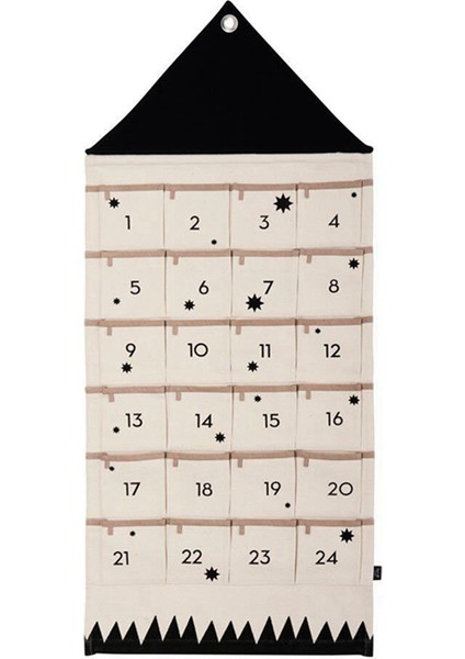 Asma Depolama Çantaları, Advent-Malendar, 24 Cepli Kumaş Advent-Kalendar, Çocuklar Için Depolama Çikolata ve Tatlılar (Yurt Dışından)
