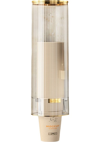 Tek Kullanımlık Bardak Depolama Rafı, Bardak Dağıtıcı, Duvara Monte Kağıt Bardak Dağıtıcı, Büyük Kapasiteli Kağıt Bardak Depolama Kutusu Beyaz (Yurt Dışından)