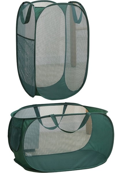 Çamaşırhane Sepeti Taşınabilir Depolama Sepeti Katlanır Hoş Kirli Giysiler Sepet Saplı Ev Depolama Sepeti (Yurt Dışından)