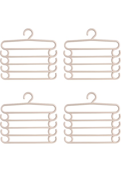 Pantolon Raf Çok Fonksiyonlu Evde Tasarruf Uzay Çok Katlı Pantolon Pantolon Pantolon Dolap Renk Giysileri Peg 5 Katmanlar A (Yurt Dışından)