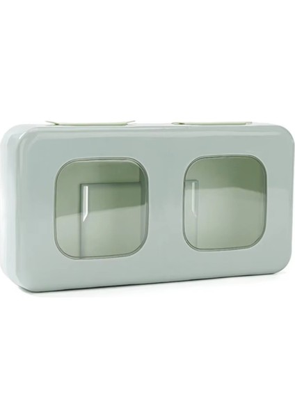 Yumuşak Kauçuk Üstü, Kolay Görünürlük ve Erişim Için Şeffaf Izgara Tasarımı ile Duvara Monte Plastik Sarma Saklama Kutusu (Yurt Dışından)