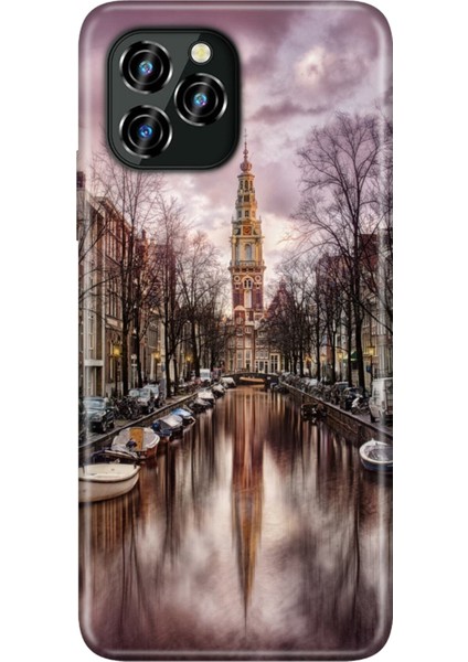 Oukitel C21 Pro Kılıf Silikon Desenli Resimli Uv Kapak Amsterdam