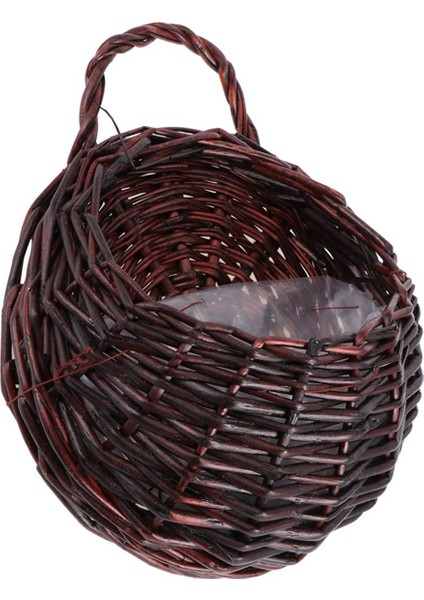 Dokuma Asılı Sepet Duvar Çit Asılı Flowerpot Depolama Sepeti Iç Içe Saklama Kabı (Yurt Dışından)