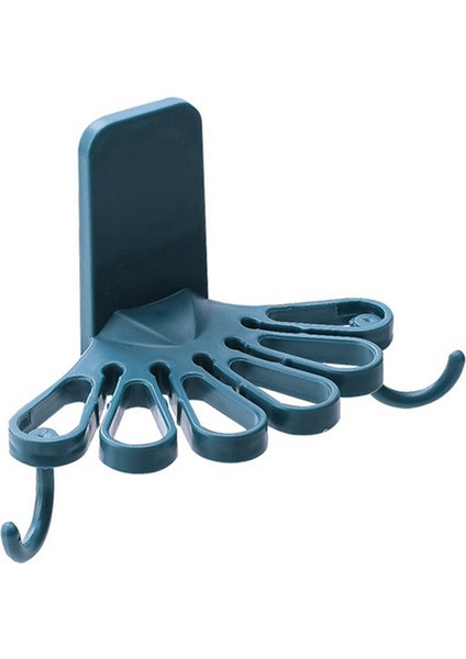 Mutfak Çiçek Şeklindeki Bez Rafı Kanca Depolama Organizatörü Duvar Monteli Sondaj Spatula Kaşık Raf Havlu Raf B (Yurt Dışından)