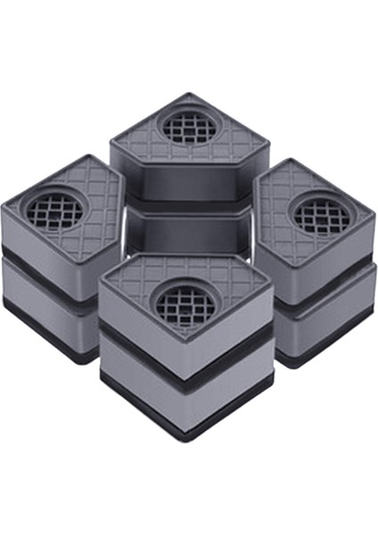 Çamaşır Makinesi Için Titreşim Anti Pedler Yıkayıcı Kurutucu Kaideleri Kare Kauçuk Ayak Pedleri Giyen Kaideler Çift Kat (Yurt Dışından)