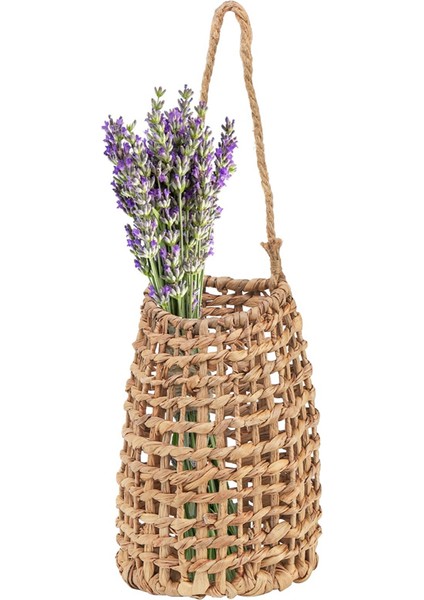 Dokuma Ön Kapı Sepeti, Su Sümbülü Asılı Duvar Çiçek Sepeti, Duvar Dekoru Boho Ev, Bahçe, Kiler Için Dekorasyon (Yurt Dışından)