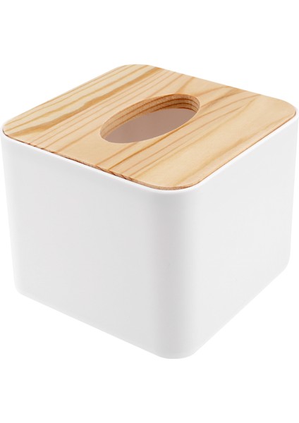 Ahşap Kapaklı Kare Doku Kutusu Doku Kutusu Ev Çıkarılabilir Mini Ahşap Doku Kutusu (Yurt Dışından)
