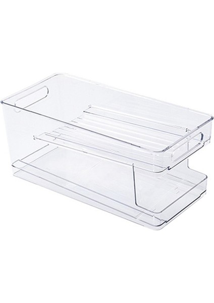 Fridge In Clear Uzun Kutular - Istiflenebilir Mutfak ve Soda Kutularını Organize Etmek Için Ev Saklama Kapları (Yurt Dışından)