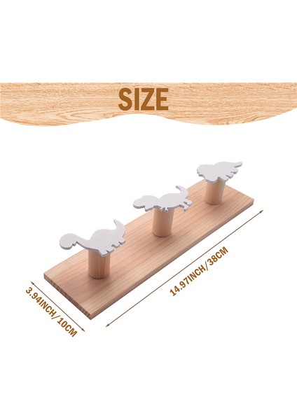Çocuklar Dinozor Duvarı Monte Ceket Kancaları Ahşap Kapı Askı Erkek Yatak Odası Kreş Oyun Odası Süslemeleri -Beyaz (Yurt Dışından)