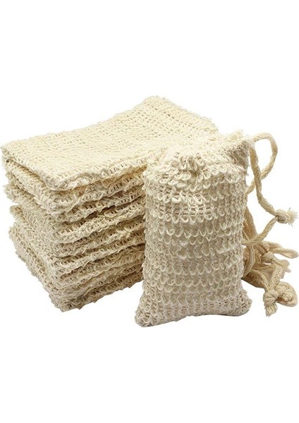 30 Adet Doğal Sisal Sabun Torbası Eksfoliye Edici Sabun Tasarrufu Torbası Tutucu (Yurt Dışından)
