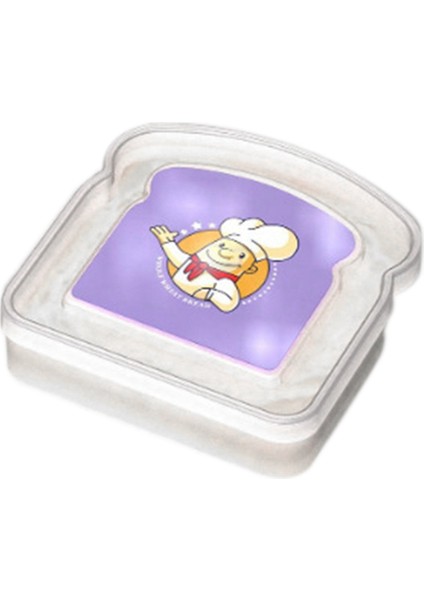 Yeniden Kullanılabilir Sandviç Kabı Kapalı Gıda Kabı Şeffaf Ekmek Kutusu Gıda Portatif Tost Sandviç Kutusu A (Yurt Dışından)