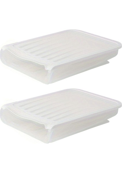 Otomatik Yuvarlanan Yumurta Kutusu Buzdolabı Daha Net Yumurta Sepeti Saklama Konteyneri Mutfak Saklama Kutusu Beyaz (Yurt Dışından)