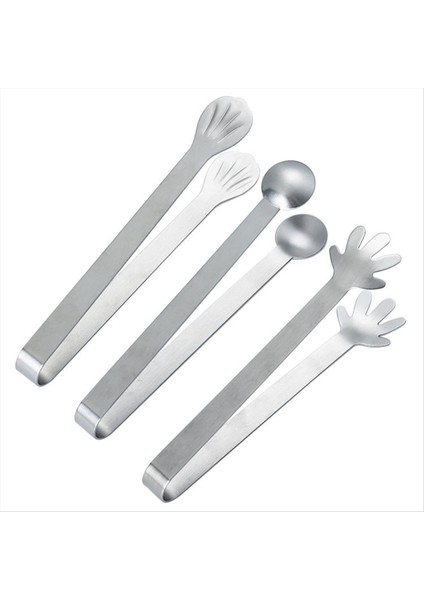 Paslanmaz Çelik Palmiye Maşaları, Yiyecek Maşaları, Buz Kare Maşaları, Yiyecek Fırın Maşaları, Şeker Aksesuarları, Mutfak Atıştırmalık Maşaları (Yurt Dışından)