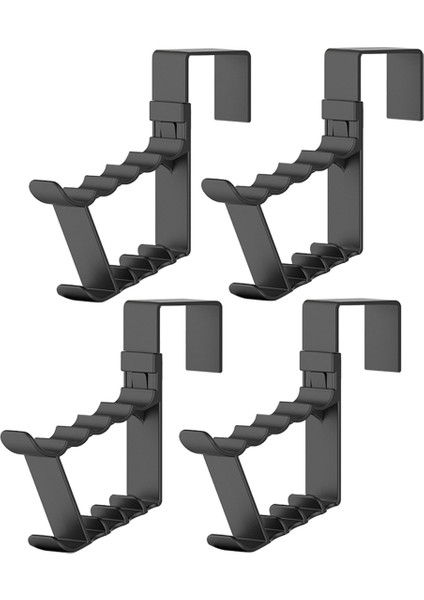 Kapı Kancaları Üzerinde Alan Tasarrufu Kapı Askı Kancaları Asılı Depolama Organizatörleri Kapı Askıları Kapı Havlu Kancaları Siyah 4 Adet (Yurt Dışından)