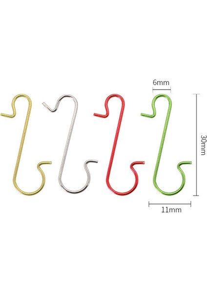 Noel Süsleri Için 300PCS Kancalar, Süs Eşyaları Için Noel Ağacı Kancaları, Noel Ağaçları Için Süsleme Kancaları, D (Yurt Dışından)