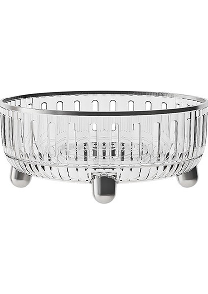 Dresser Için 360 Derece Dönen Makyaj Organizatörü, Parfümler Için Bölmelerle Kozmetik Depolama, Şeffaf-Beyaz, B (Yurt Dışından)