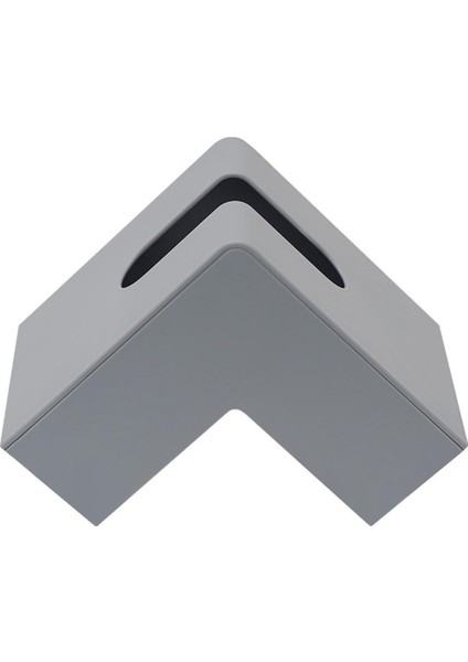 Çift Taraflı Doku Kutusu, Zarif Kare Doku Kutusu Tutucu, Banyo Giyinme Masası, Yatak Odası Giyinme Masası Gri (Yurt Dışından)