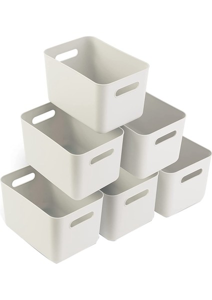 Plastik Saklama Kutuları - Banyo Depolama, Mutfak Depolama ve Ofis Depolama Için 6 Plastik Sepet Seti (6 Paket) (Yurt Dışından)