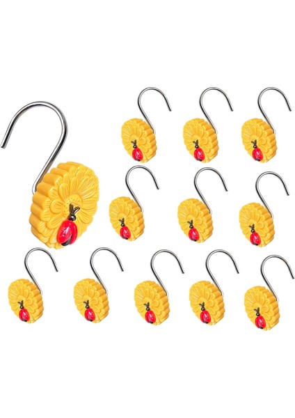 12PCS Dayanıklı Metal Duş Perdesi Yüzükler Duş Perdesi Dekoratif Duş Perdesi Kancaları Için Kolay Glide Duş Kancaları (Yurt Dışından)