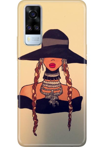 Vivo Y51 Uyumlu Kılıf Desenli Baskılı Silikon Modaguru