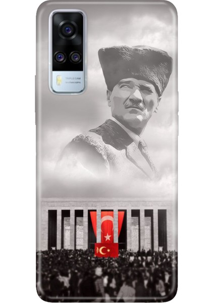 Vivo Y51 Uyumlu Kılıf Desenli Baskılı Silikon Gazi Mustafa