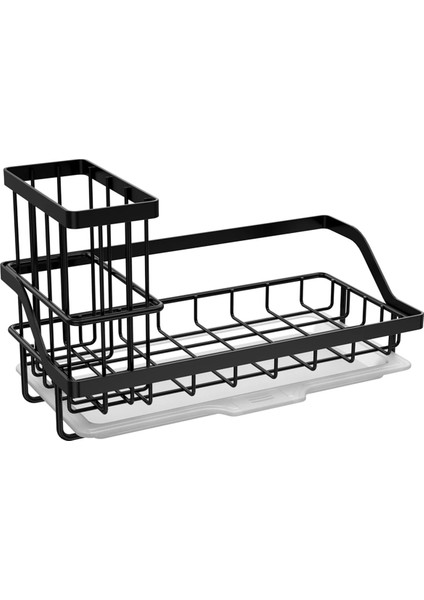 Paslanmaz Çelik Sünger Tutucu Çıkarılabilir Mutfak Lavabo Rafı Temizleme Sabun Depolama Rafı Tahliye Tepsisi, A, A (Yurt Dışından)
