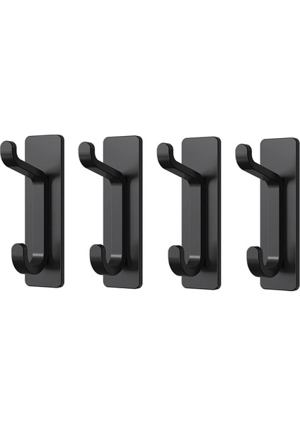 Kendi Kendine Yapışkan Kancalar, Yapışkan Kancalar Ekstra Güçlü, 3 Kg&#39;a Kadar Asılı, Duvar Kapısında Metal Paslanmaz Ağır Hizmet Tipi Çubuk (Yurt Dışından)