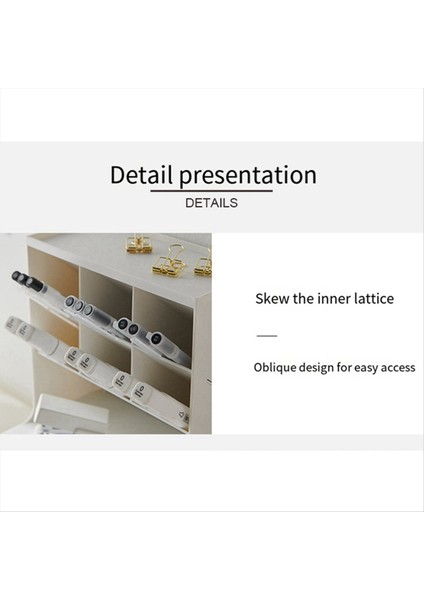 Çok Işlevli Kalem Tutucu Saklama Kutusu Çekmecesi Çok Katmanlı Toz Geçirmez Masaüstü Ofis Malzemeleri Depolama Kutusu Beyaz (Yurt Dışından) indirimleri