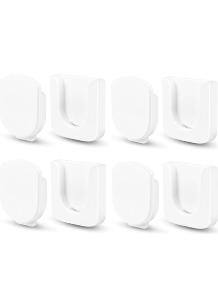 Manyetik Uzaktan Kumanda Tutucu Duvar Montajı, 4 Çift Uzaktan Kumanda Organizatörleri Depolama Kendinden Yapışkan Tv Uzak Beyaz (Yurt Dışından)