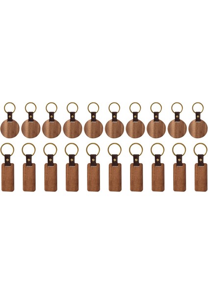 Ahşap Anahtarlık Ahşap Lazer Boşluk Boşluklar Anahtarlık Deri Kayış Key Zincir Bitmemiş Dikdörtgen Yuvarlak Ahşap Anahtarlama (Yurt Dışından)