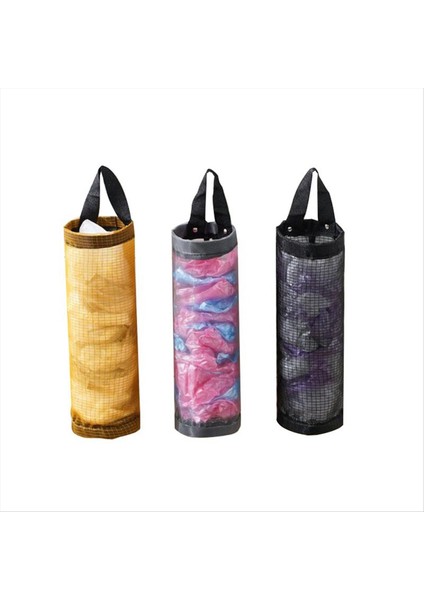 Ev Bakkal Torbası Tutucu Duvar Montaj Plastik Torba Tutucu Dağıtıcı Asılı Depolama Çöp Çöp Torbaları Sarı (Yurt Dışından) fiyatları